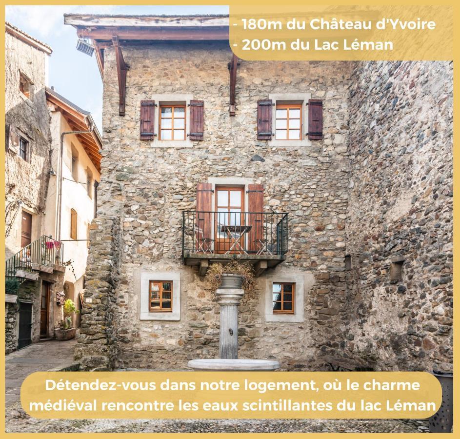 Maison En Duplex I Yvoire I Lac Leman I Medievale Zewnętrze zdjęcie